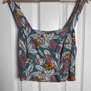 Aeropostale Teal Floral Camisole